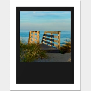 Magic hour on the beach in Cape Cod Posters and Art